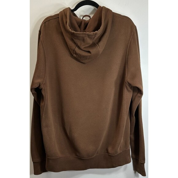 Nike Hoodie Men's Sz S Brown Sportswear Club Swoosh Logo Streetwear Sweatshirt - Picture 7 of 13